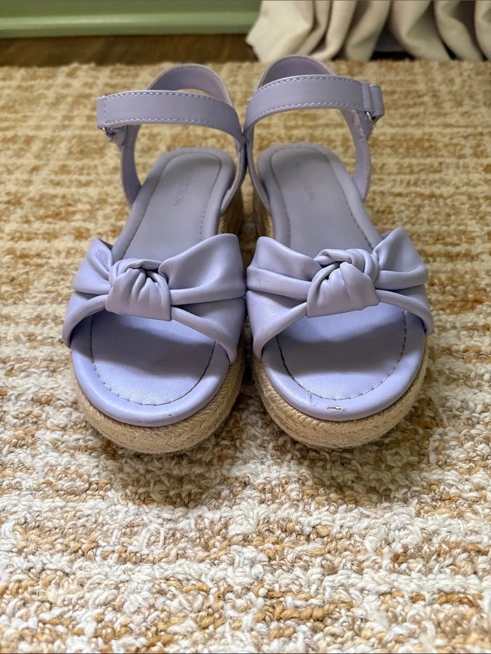 Nordstrom Girls Lilac Knot Ankle-Strap Espadrille Sandals